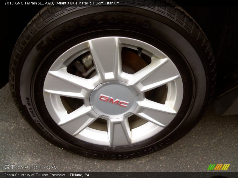 Atlantis Blue Metallic / Light Titanium 2013 GMC Terrain SLE AWD