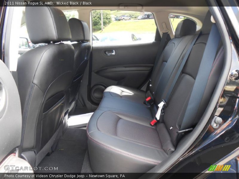 Wicked Black / Black 2011 Nissan Rogue SL AWD