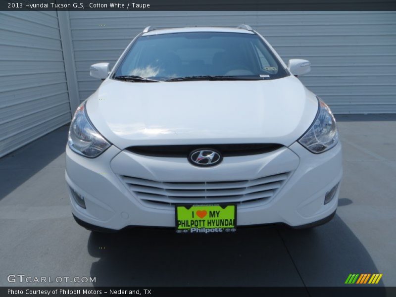 Cotton White / Taupe 2013 Hyundai Tucson GLS