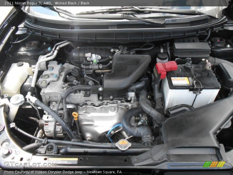 Wicked Black / Black 2011 Nissan Rogue SL AWD