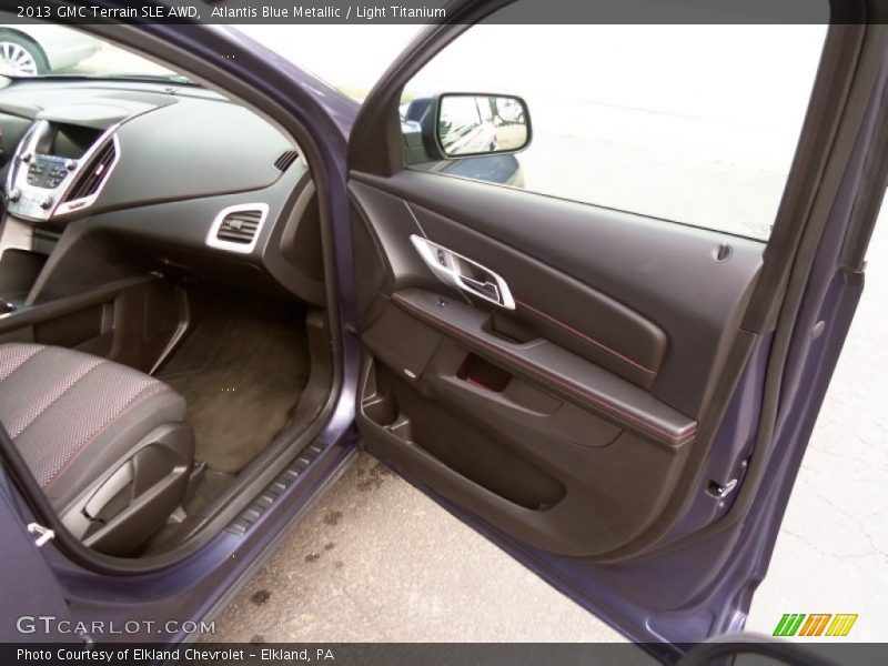 Atlantis Blue Metallic / Light Titanium 2013 GMC Terrain SLE AWD