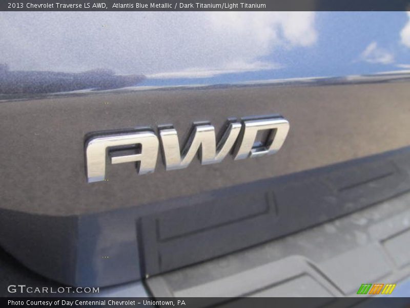 Atlantis Blue Metallic / Dark Titanium/Light Titanium 2013 Chevrolet Traverse LS AWD