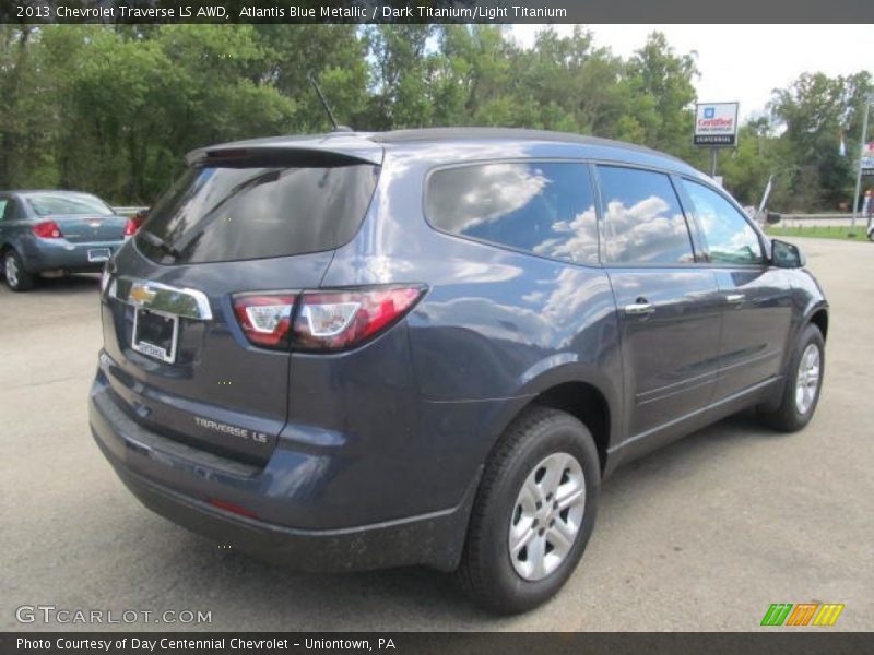 Atlantis Blue Metallic / Dark Titanium/Light Titanium 2013 Chevrolet Traverse LS AWD