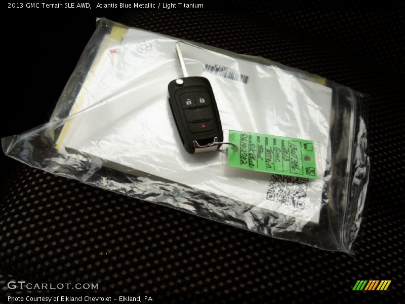 Atlantis Blue Metallic / Light Titanium 2013 GMC Terrain SLE AWD