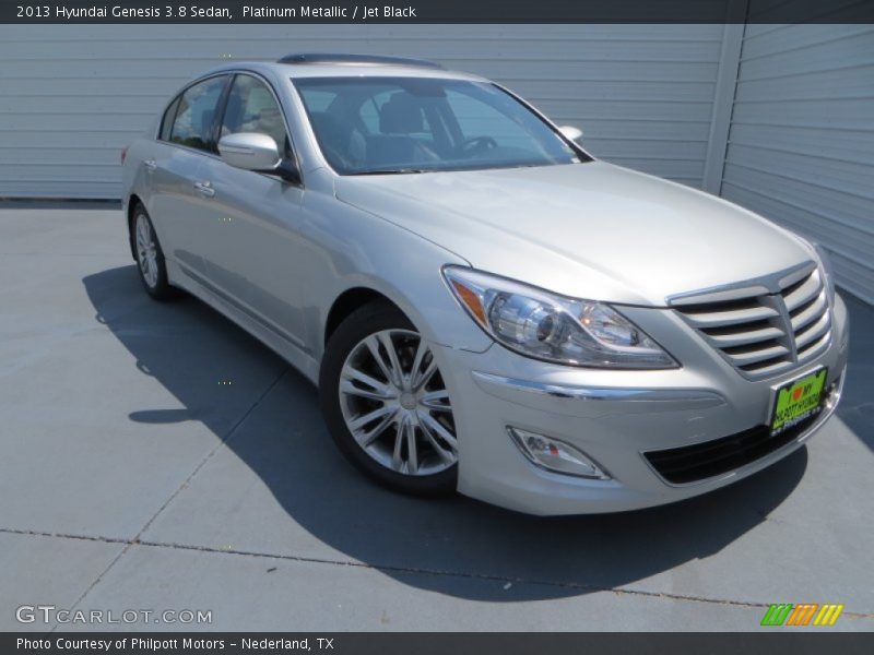 Platinum Metallic / Jet Black 2013 Hyundai Genesis 3.8 Sedan
