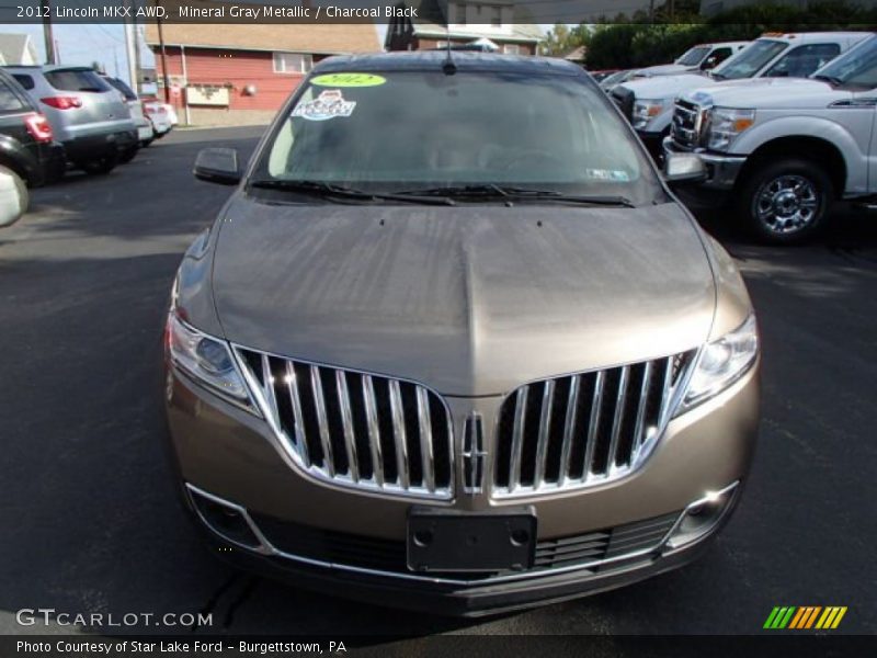 Mineral Gray Metallic / Charcoal Black 2012 Lincoln MKX AWD