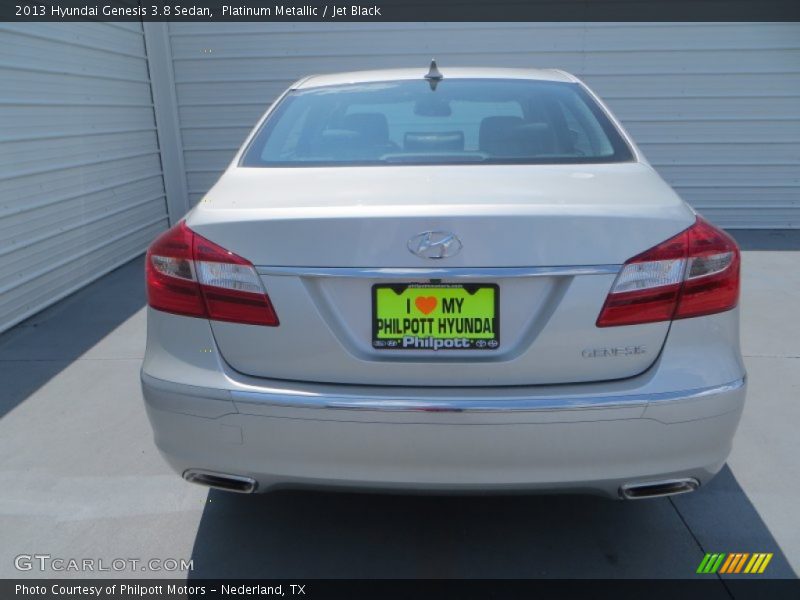 Platinum Metallic / Jet Black 2013 Hyundai Genesis 3.8 Sedan