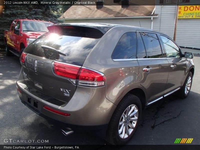 Mineral Gray Metallic / Charcoal Black 2012 Lincoln MKX AWD