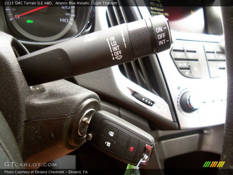 Atlantis Blue Metallic / Light Titanium 2013 GMC Terrain SLE AWD