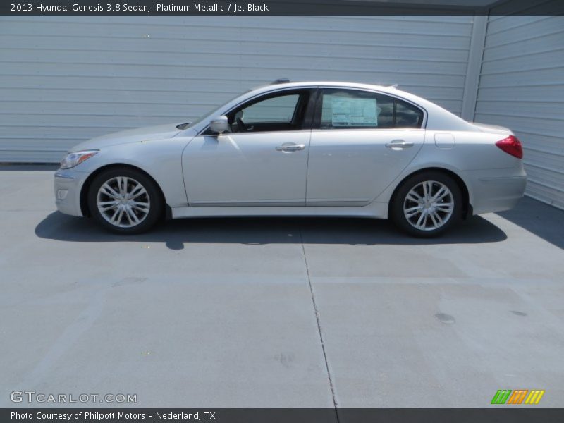 Platinum Metallic / Jet Black 2013 Hyundai Genesis 3.8 Sedan