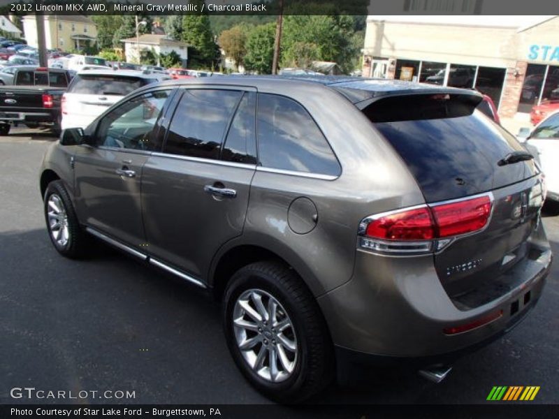 Mineral Gray Metallic / Charcoal Black 2012 Lincoln MKX AWD