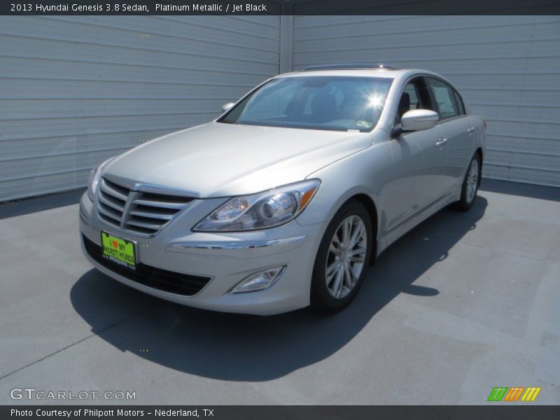 Platinum Metallic / Jet Black 2013 Hyundai Genesis 3.8 Sedan