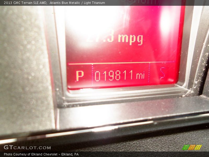 Atlantis Blue Metallic / Light Titanium 2013 GMC Terrain SLE AWD