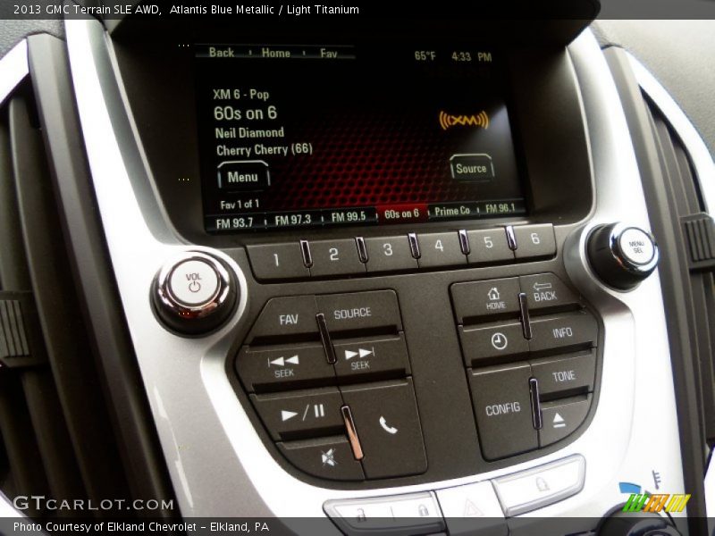 Atlantis Blue Metallic / Light Titanium 2013 GMC Terrain SLE AWD