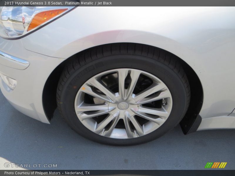 Platinum Metallic / Jet Black 2013 Hyundai Genesis 3.8 Sedan