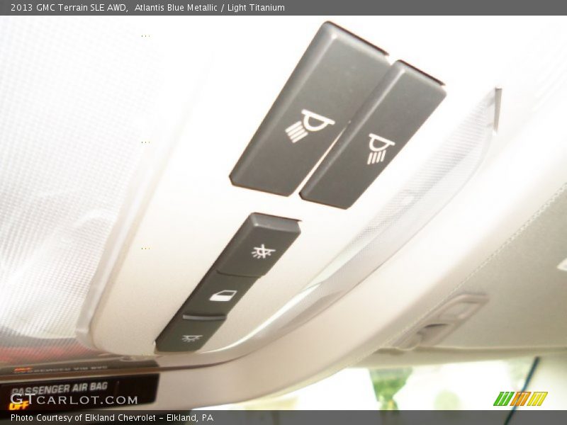 Atlantis Blue Metallic / Light Titanium 2013 GMC Terrain SLE AWD