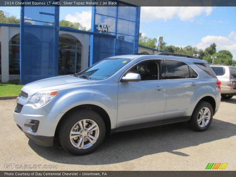 Silver Topaz Metallic / Jet Black 2014 Chevrolet Equinox LT AWD