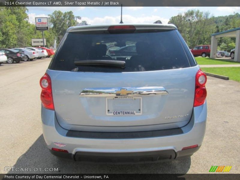 Silver Topaz Metallic / Jet Black 2014 Chevrolet Equinox LT AWD