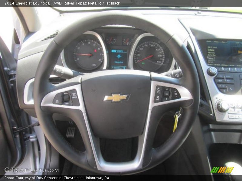 Silver Topaz Metallic / Jet Black 2014 Chevrolet Equinox LT AWD