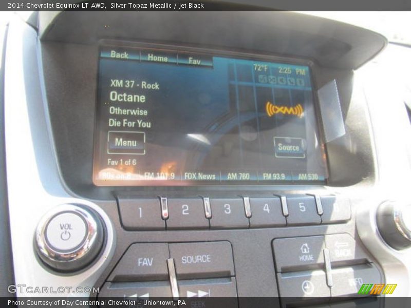 Silver Topaz Metallic / Jet Black 2014 Chevrolet Equinox LT AWD