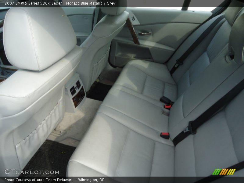 Monaco Blue Metallic / Grey 2007 BMW 5 Series 530xi Sedan