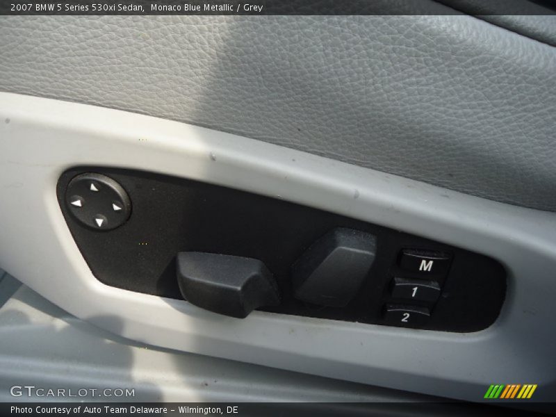 Monaco Blue Metallic / Grey 2007 BMW 5 Series 530xi Sedan