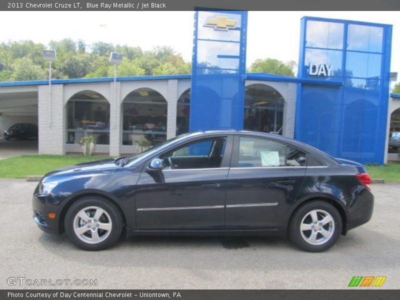 Blue Ray Metallic / Jet Black 2013 Chevrolet Cruze LT