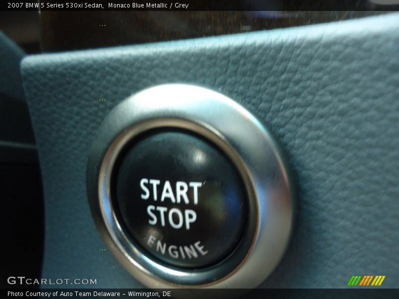 Monaco Blue Metallic / Grey 2007 BMW 5 Series 530xi Sedan