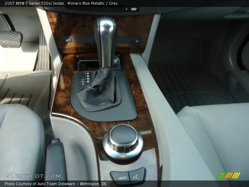 Monaco Blue Metallic / Grey 2007 BMW 5 Series 530xi Sedan
