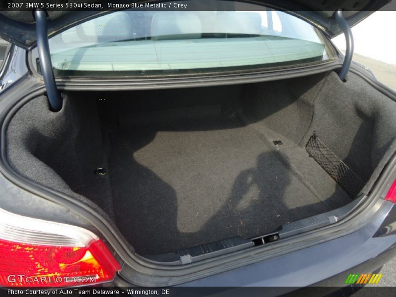 Monaco Blue Metallic / Grey 2007 BMW 5 Series 530xi Sedan