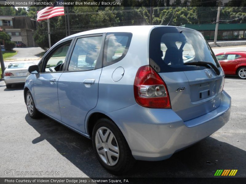 Tidewater Blue Metallic / Black/Grey 2008 Honda Fit Hatchback