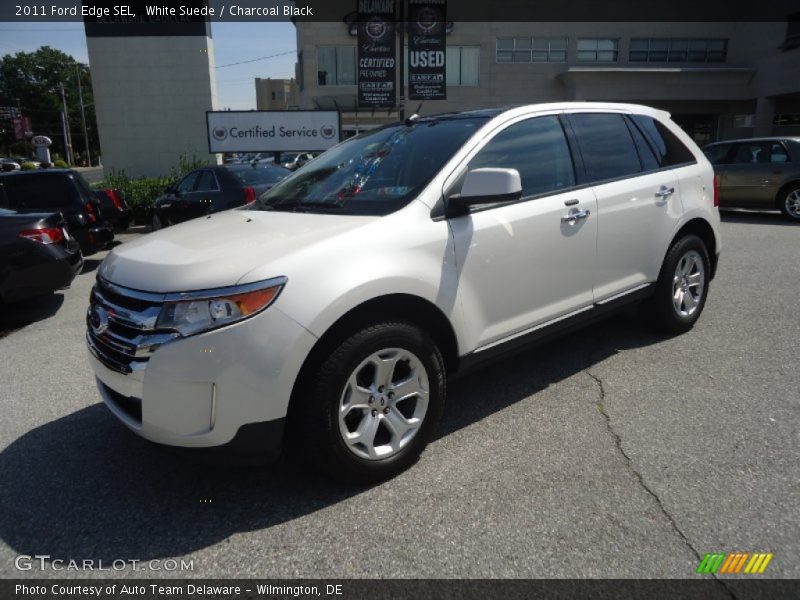 White Suede / Charcoal Black 2011 Ford Edge SEL