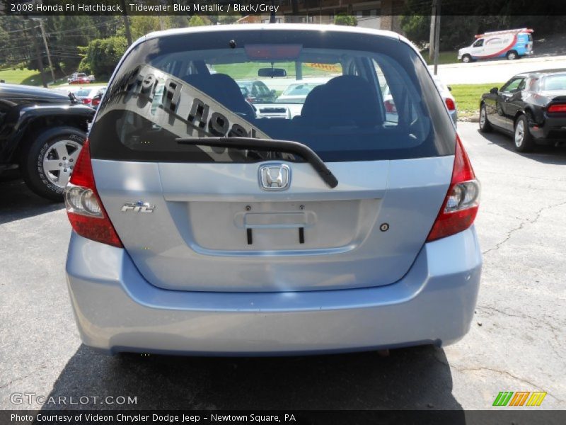 Tidewater Blue Metallic / Black/Grey 2008 Honda Fit Hatchback