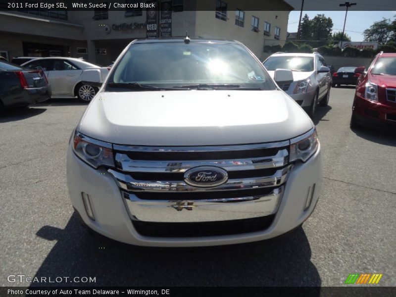 White Suede / Charcoal Black 2011 Ford Edge SEL
