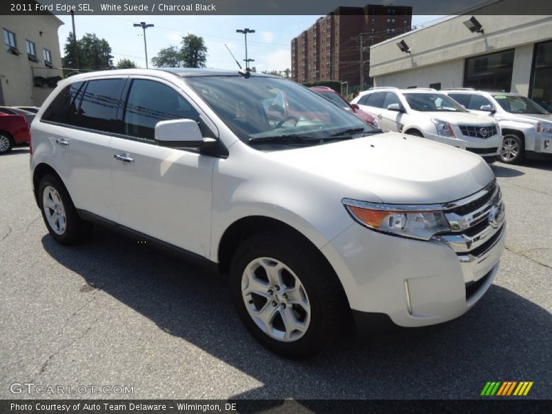 White Suede / Charcoal Black 2011 Ford Edge SEL