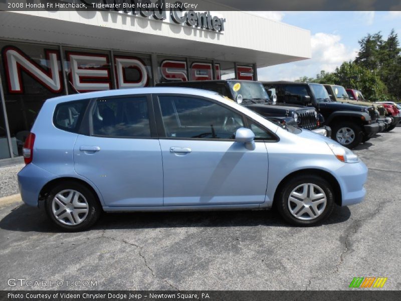 Tidewater Blue Metallic / Black/Grey 2008 Honda Fit Hatchback