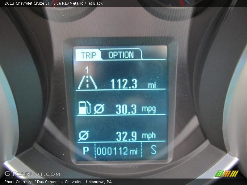 Blue Ray Metallic / Jet Black 2013 Chevrolet Cruze LT