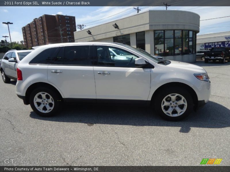 White Suede / Charcoal Black 2011 Ford Edge SEL