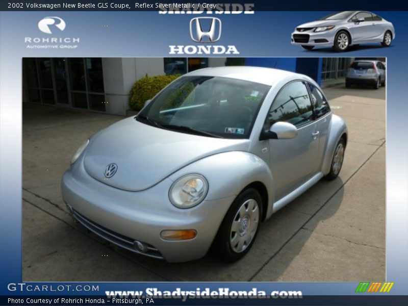 Reflex Silver Metallic / Grey 2002 Volkswagen New Beetle GLS Coupe
