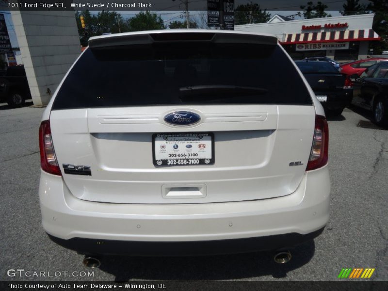 White Suede / Charcoal Black 2011 Ford Edge SEL