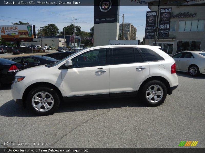 White Suede / Charcoal Black 2011 Ford Edge SEL