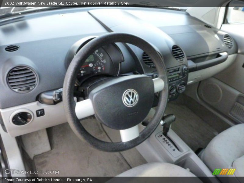 Reflex Silver Metallic / Grey 2002 Volkswagen New Beetle GLS Coupe