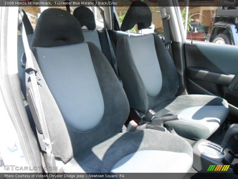 Tidewater Blue Metallic / Black/Grey 2008 Honda Fit Hatchback