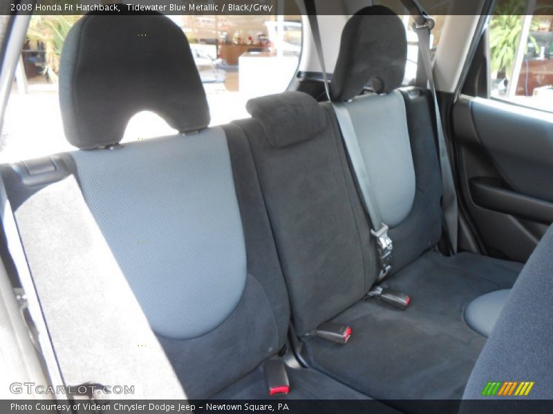 Tidewater Blue Metallic / Black/Grey 2008 Honda Fit Hatchback