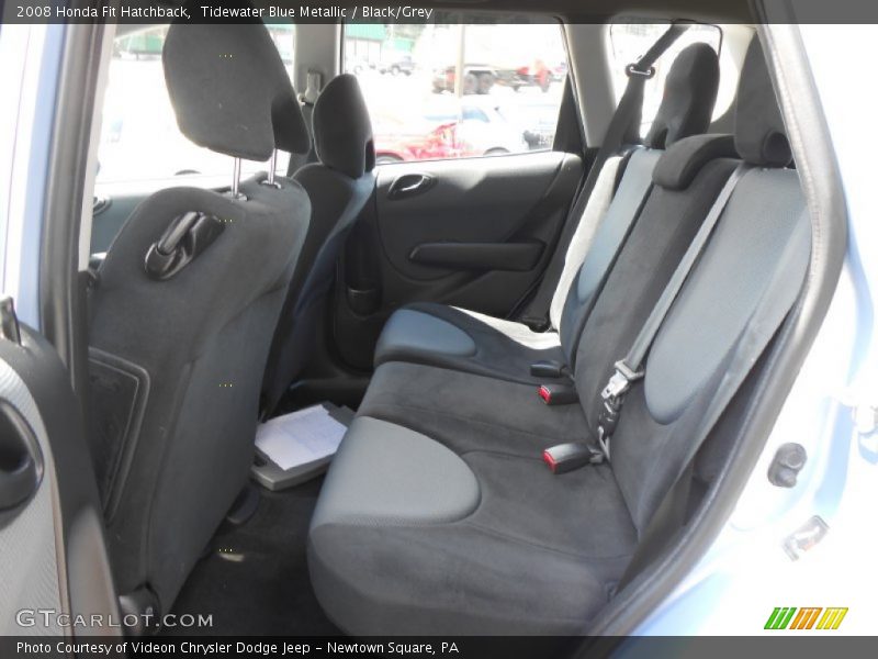 Tidewater Blue Metallic / Black/Grey 2008 Honda Fit Hatchback