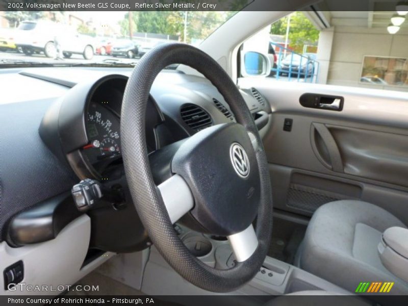 Reflex Silver Metallic / Grey 2002 Volkswagen New Beetle GLS Coupe