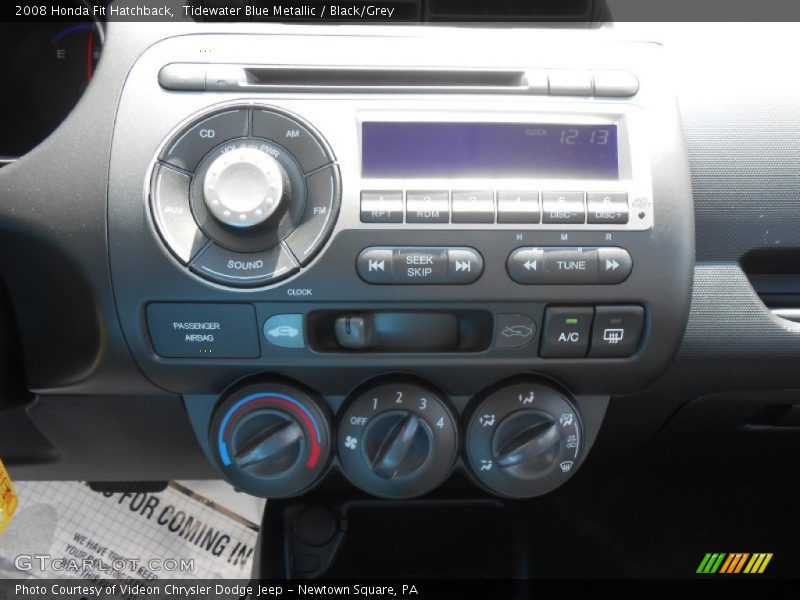 Tidewater Blue Metallic / Black/Grey 2008 Honda Fit Hatchback