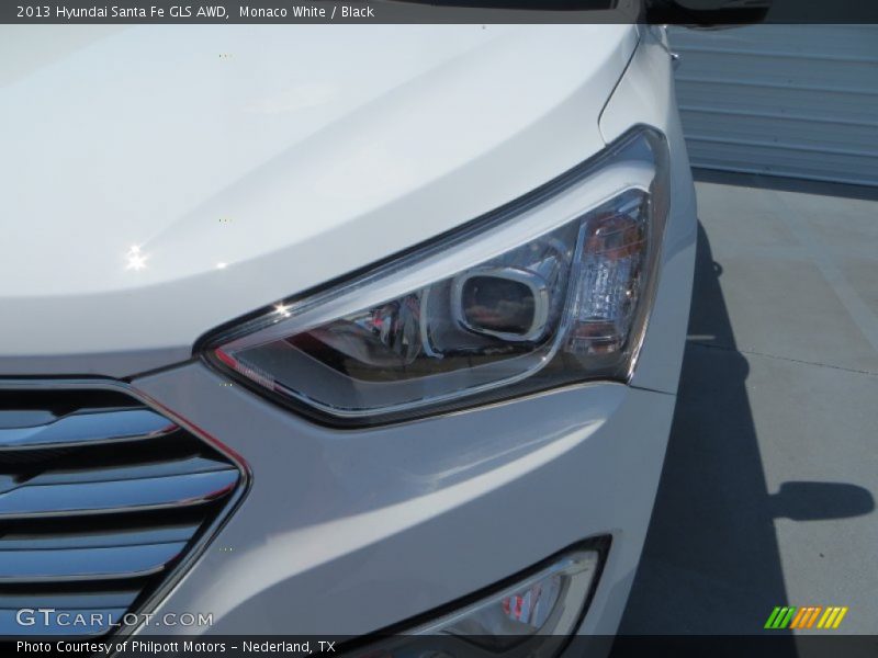 Monaco White / Black 2013 Hyundai Santa Fe GLS AWD
