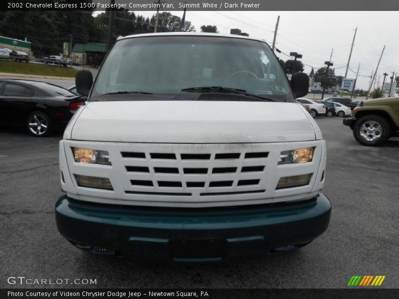 Summit White / Dark Pewter 2002 Chevrolet Express 1500 Passenger Conversion Van