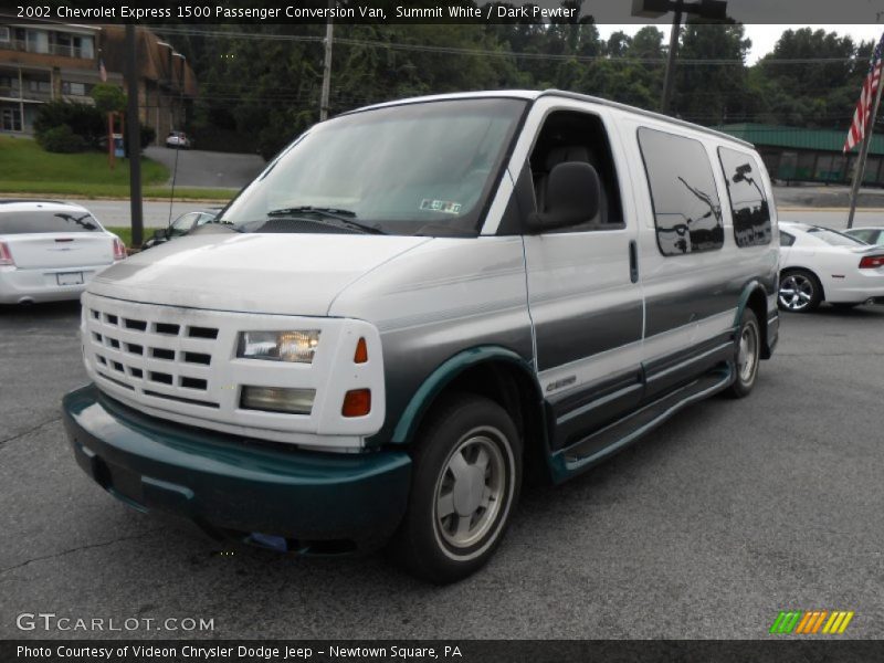 Summit White / Dark Pewter 2002 Chevrolet Express 1500 Passenger Conversion Van